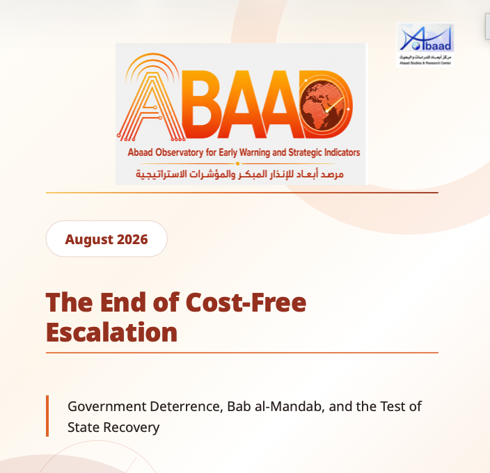 The End of Cost-Free Escalation: Government Deterrence, Bab al-Mandab, and the Test of State Recovery